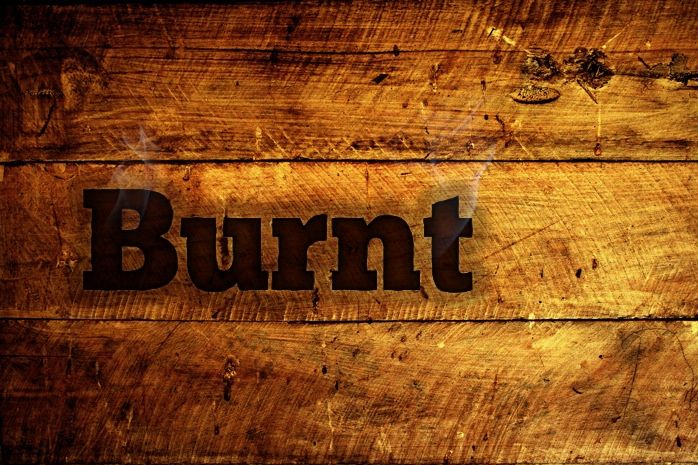 Font Burnt Wood Texture