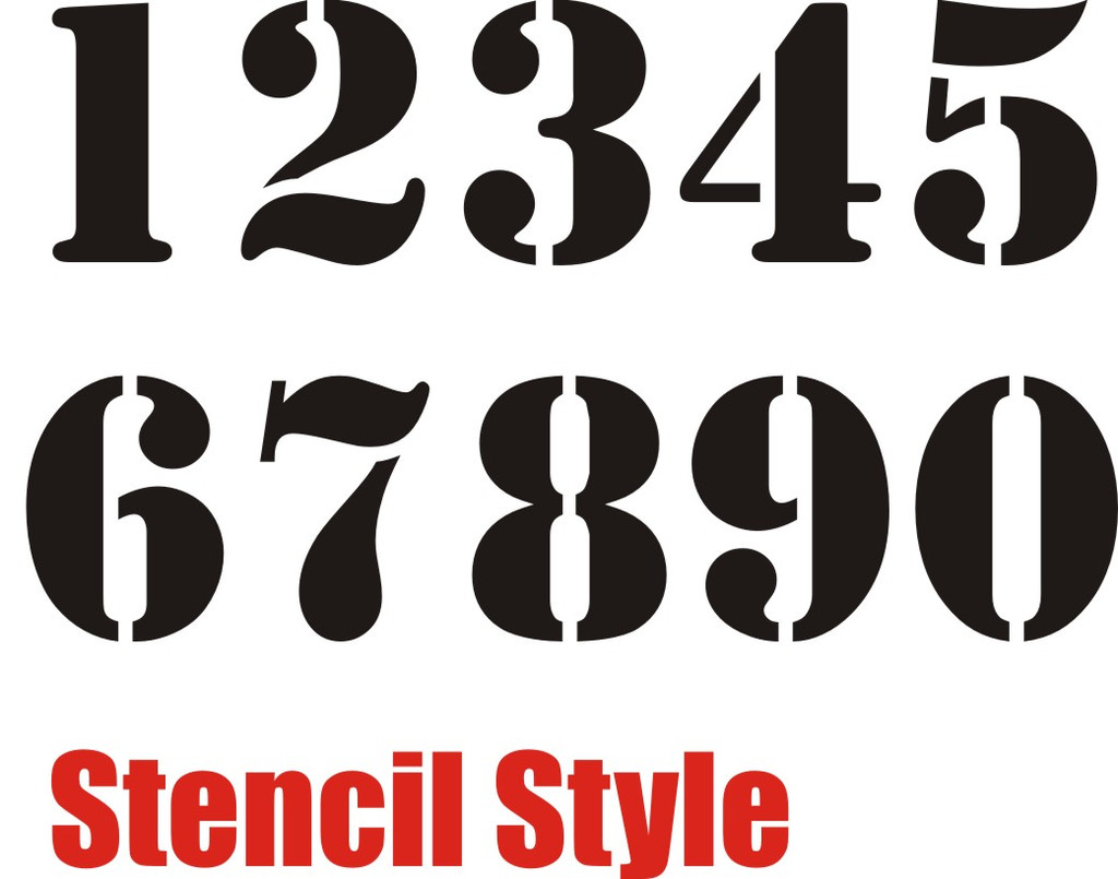 Football Number Stencils Printable