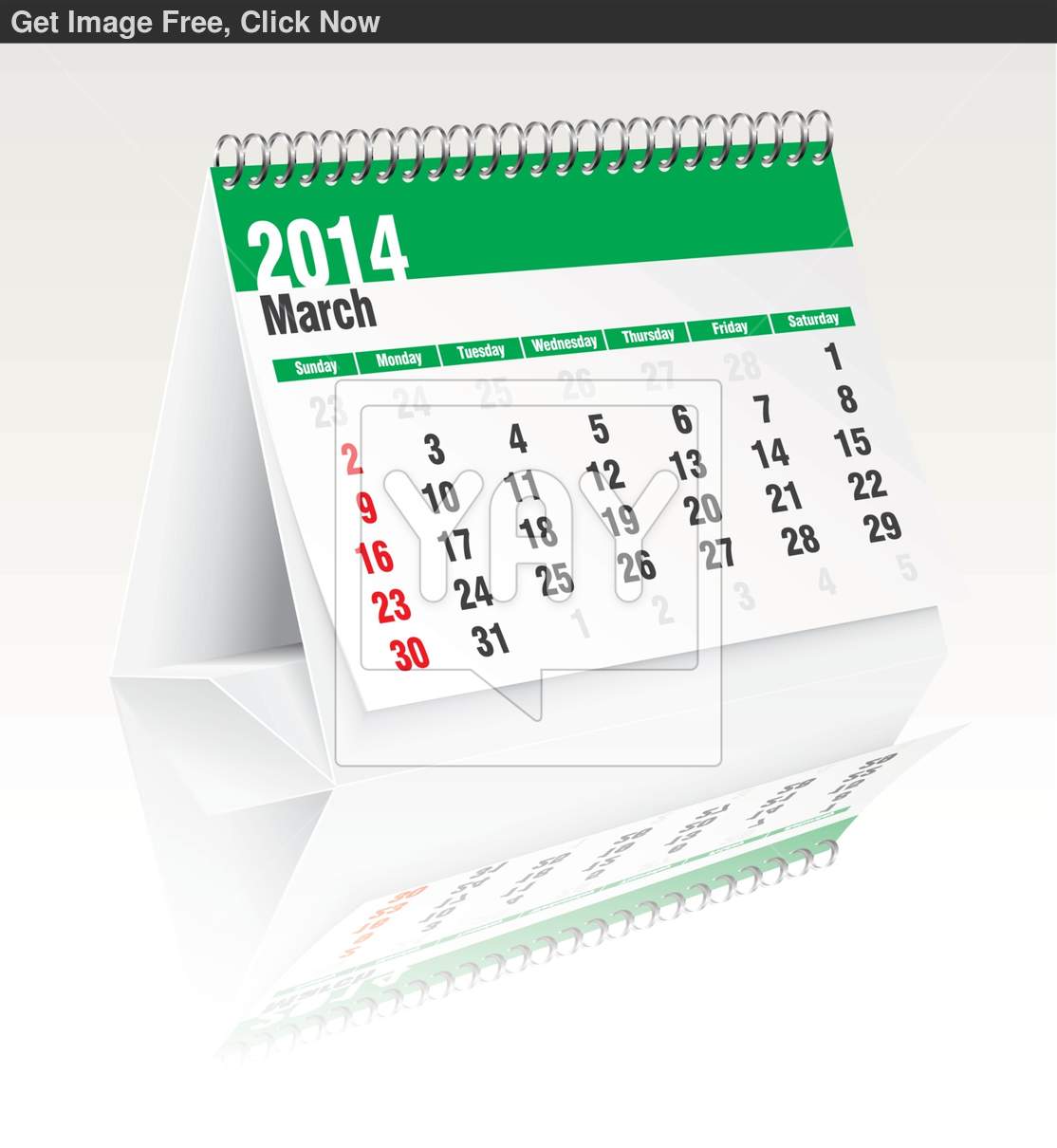 Free 2014 Desk Calendars