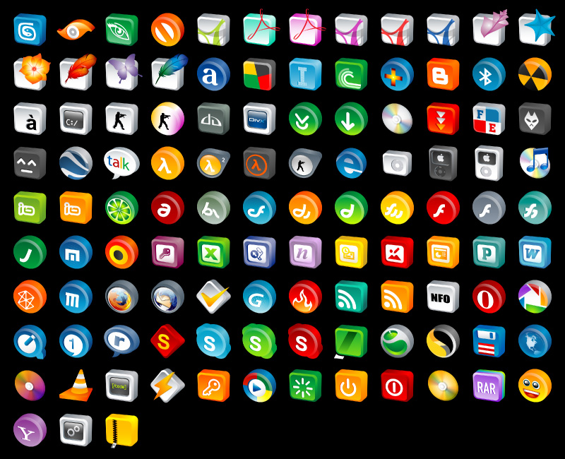 Free 3D Desktop Icons Free 3D Desktop Icons