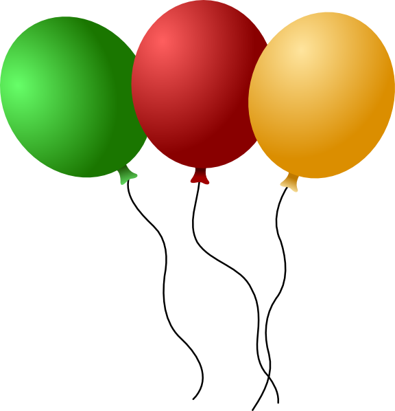 Free Birthday Balloon Clip Art