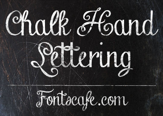 Free Chalk Hand Lettering Font