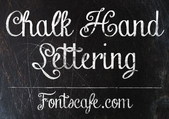 10 Chalk Hand Lettering Font Images