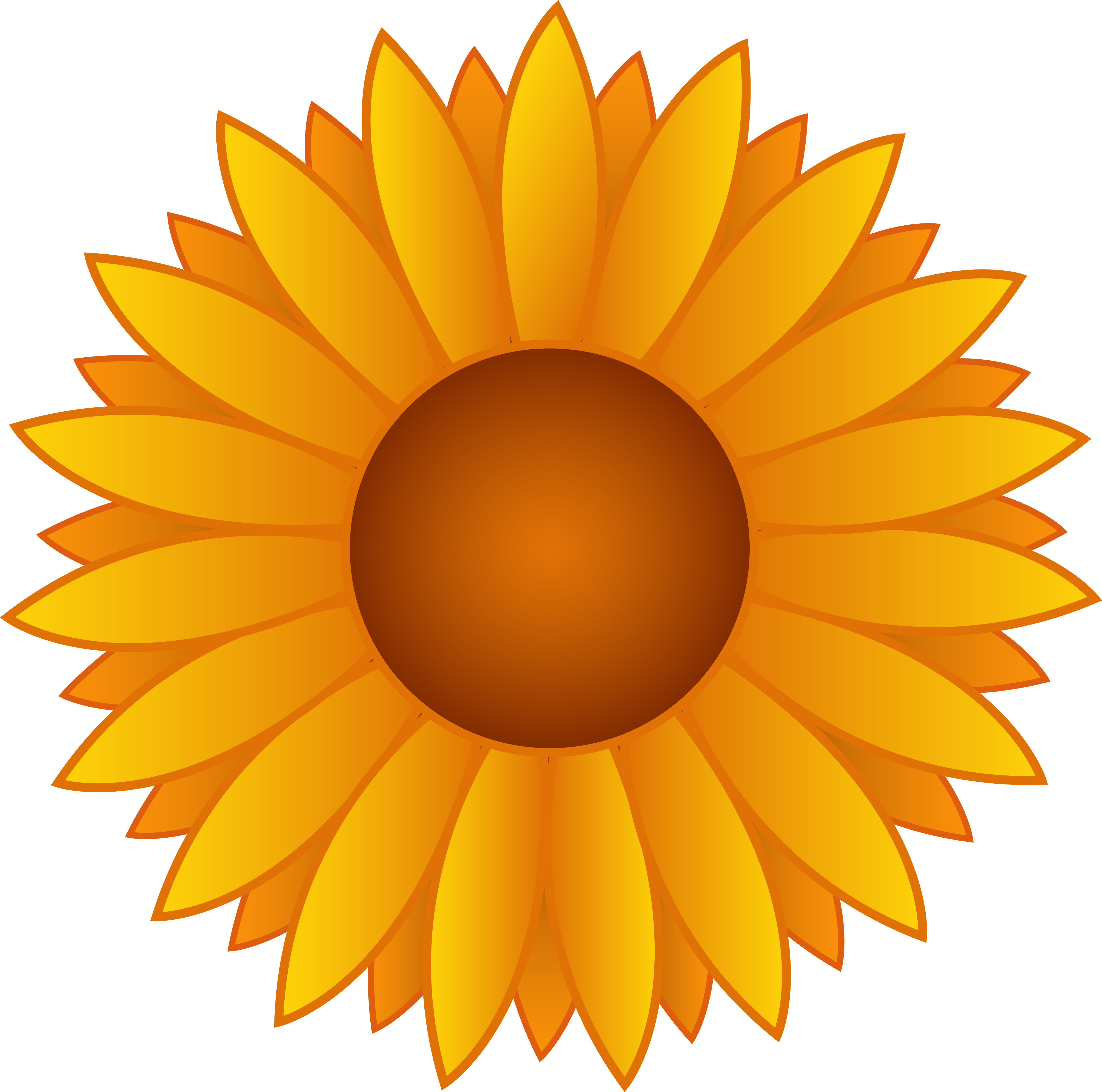 16 Sunflower Floral Vector Images