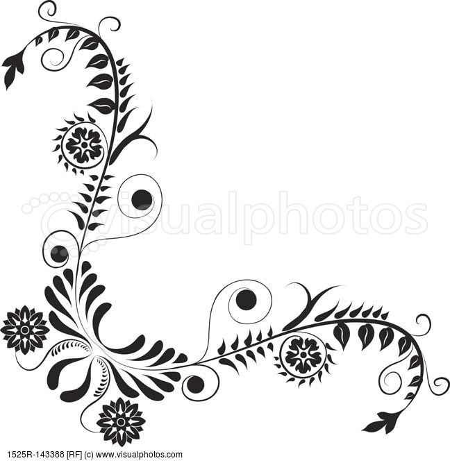 Free Filigree Corner Border Designs