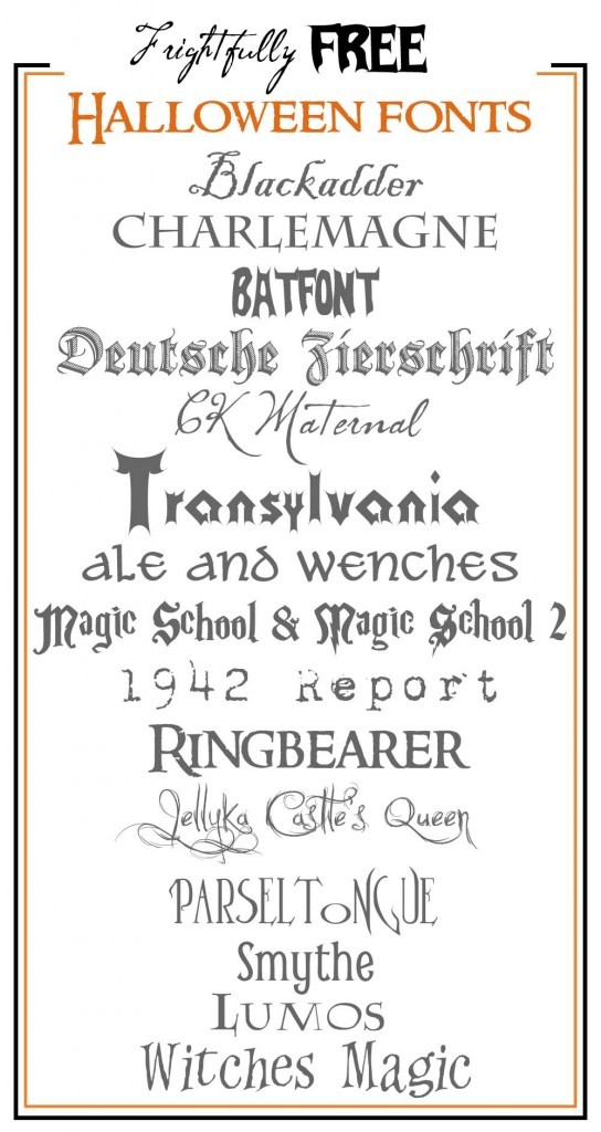 Free Halloween Fonts