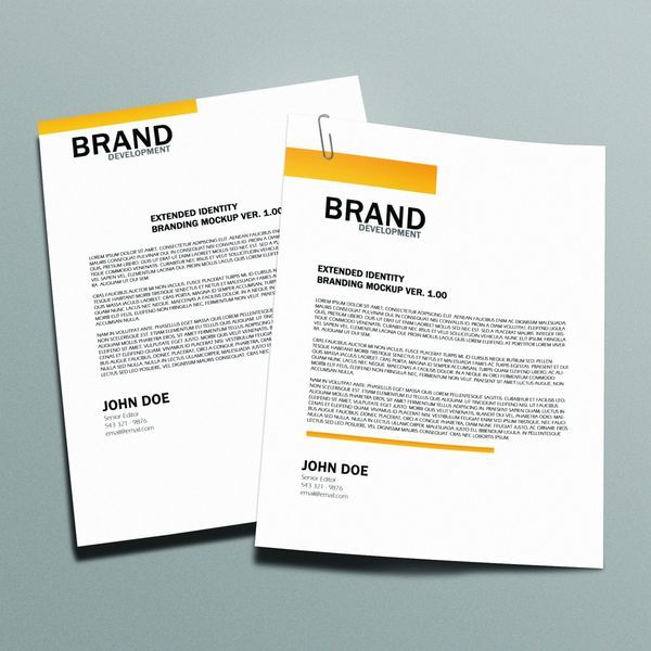 Free Mockup Letter Head Free Mockup Letter Head