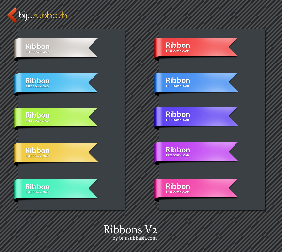 Free Psd Ribbons Free Psd Ribbons