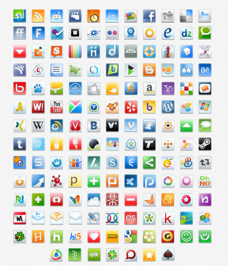 Free Social Icons for Site Free Social Icons for Site
