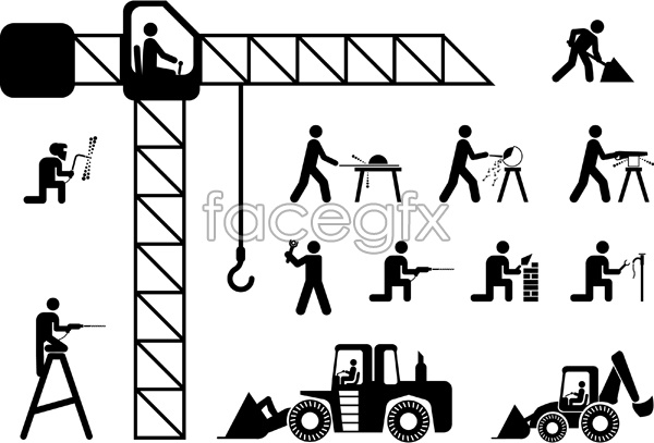 Free Vector Construction Worker
