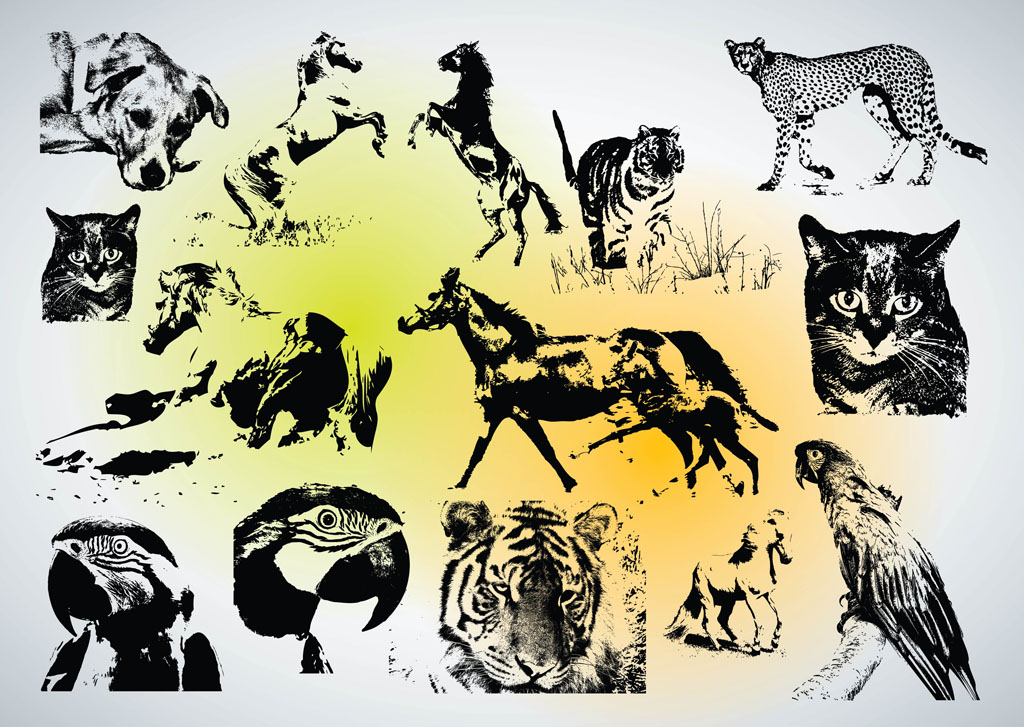 19 Vector Animal Images