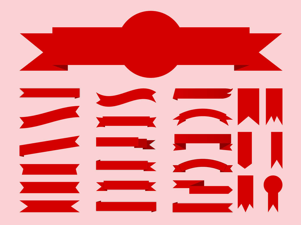 Free Vector Ribbons Free Vector Ribbons