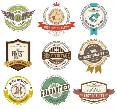 Free Vector Vintage Labels Clip Art