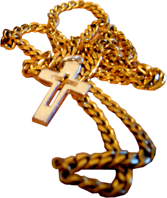 Gold Chains with Crosses