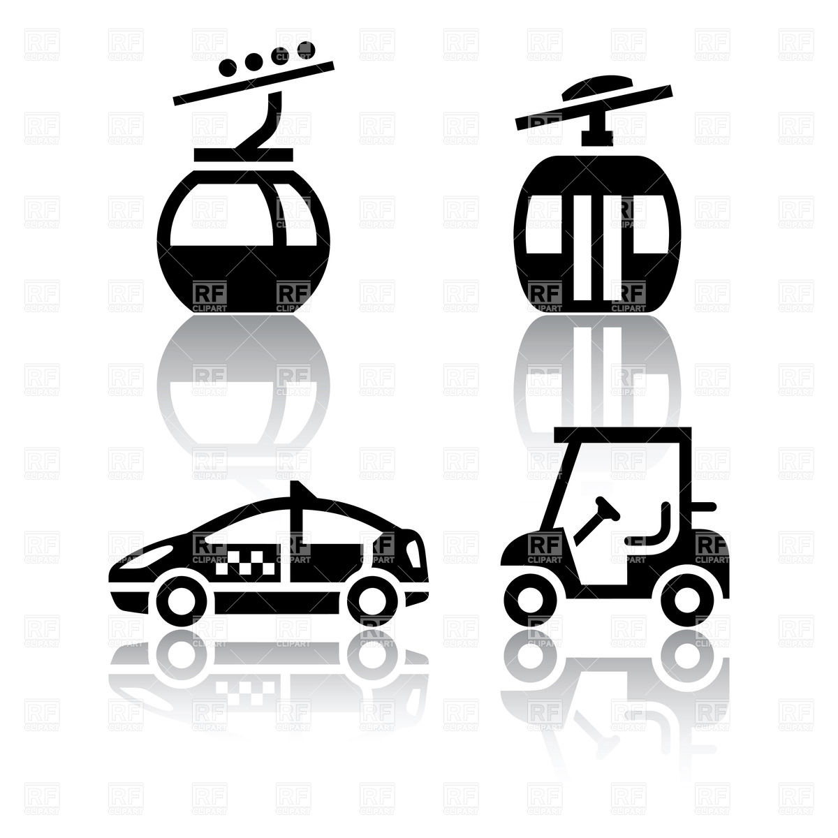 Golf Cart Clip Art Vector