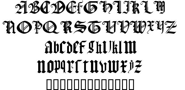 Gothic Textura Font