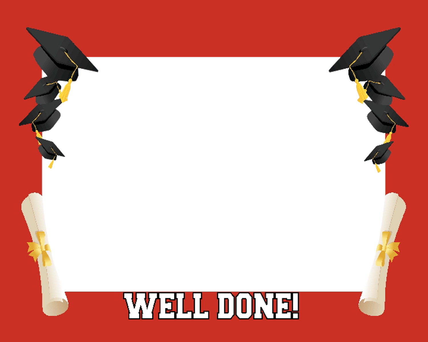 12 Graduation Borders Psd Images Graduation Clip Art Borders