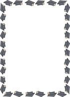 Graduation Cap Border Clip Art