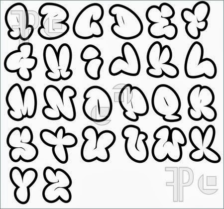 Graffiti Alphabet Bubble Letters A Z Graffiti Alphabet Bubble Letters A Z