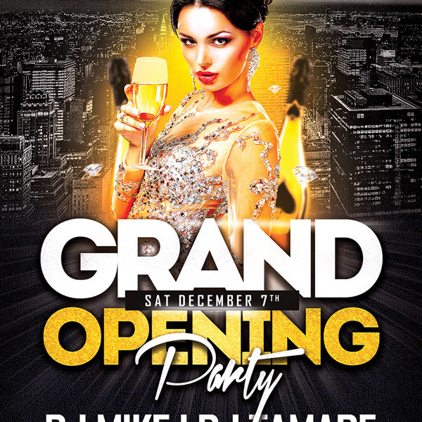 Grand Opening Party Flyer Templates