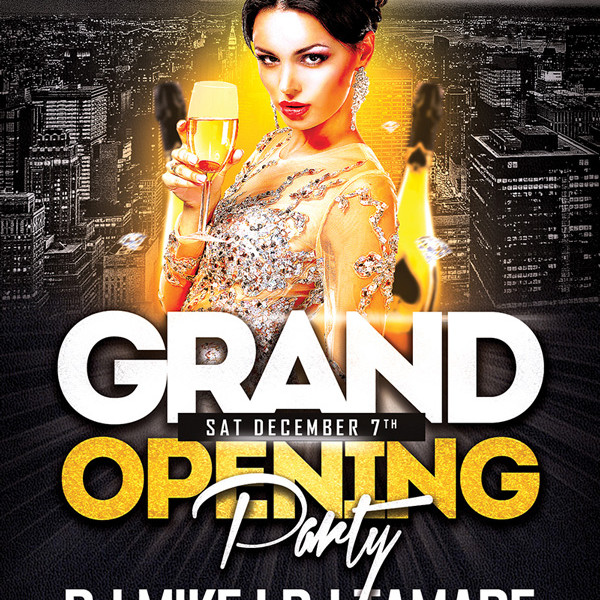 Grand Opening Party Flyer Templates Grand Opening Party Flyer Templates