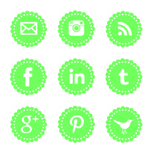 Green Social Media Icons Free