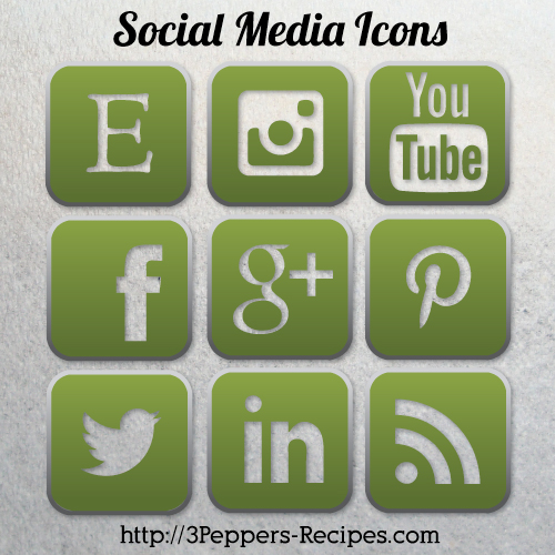 Green Social Media Icons