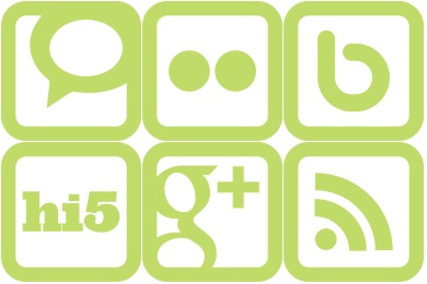 Green Social Media Icons