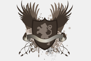 Grunge Vector Crest and Shield