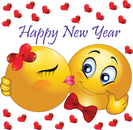 Happy New Year Smiley Faces Emoticons