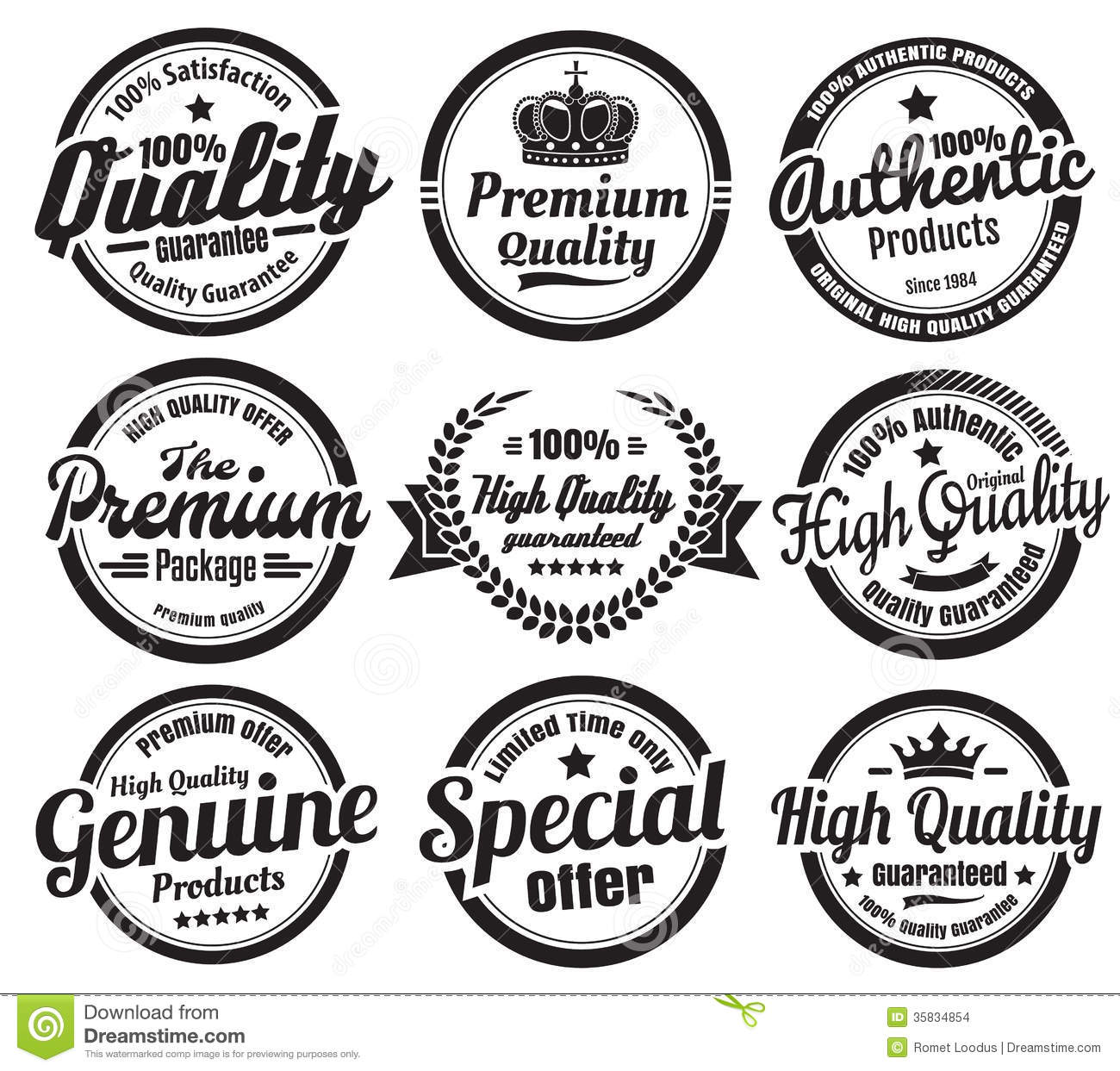 High School Vector Badges