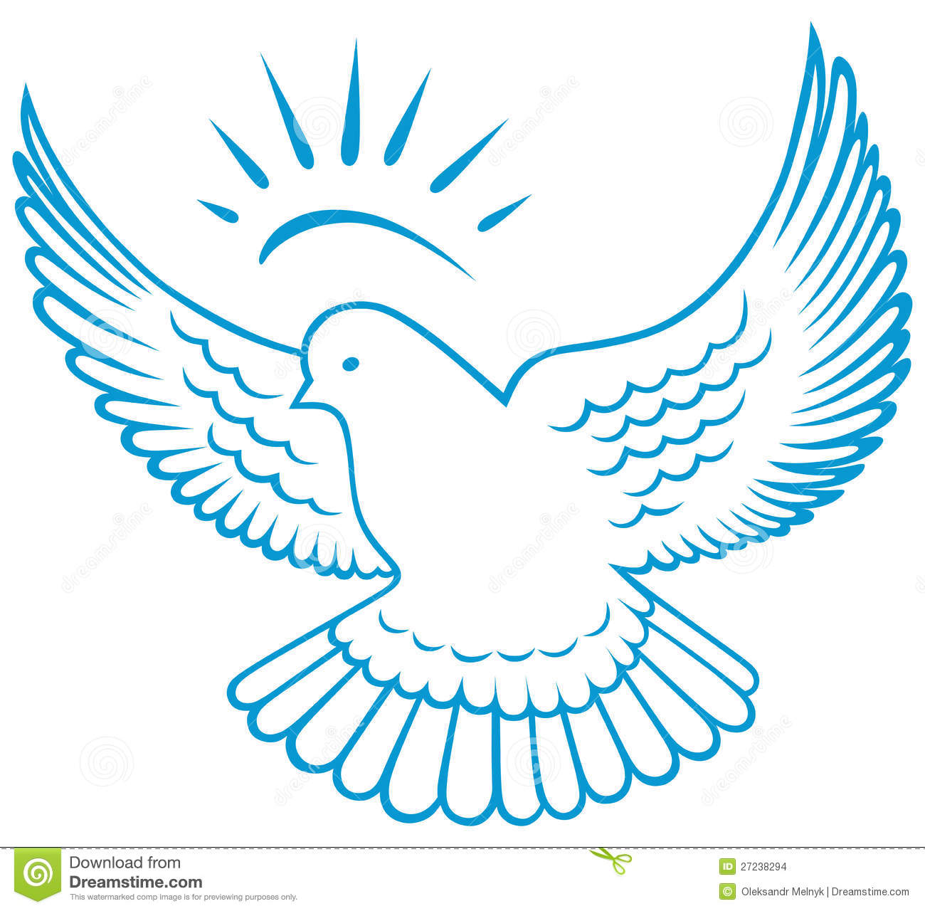 Holy Spirit Dove Vector
