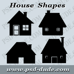 House Shapes Photoshop