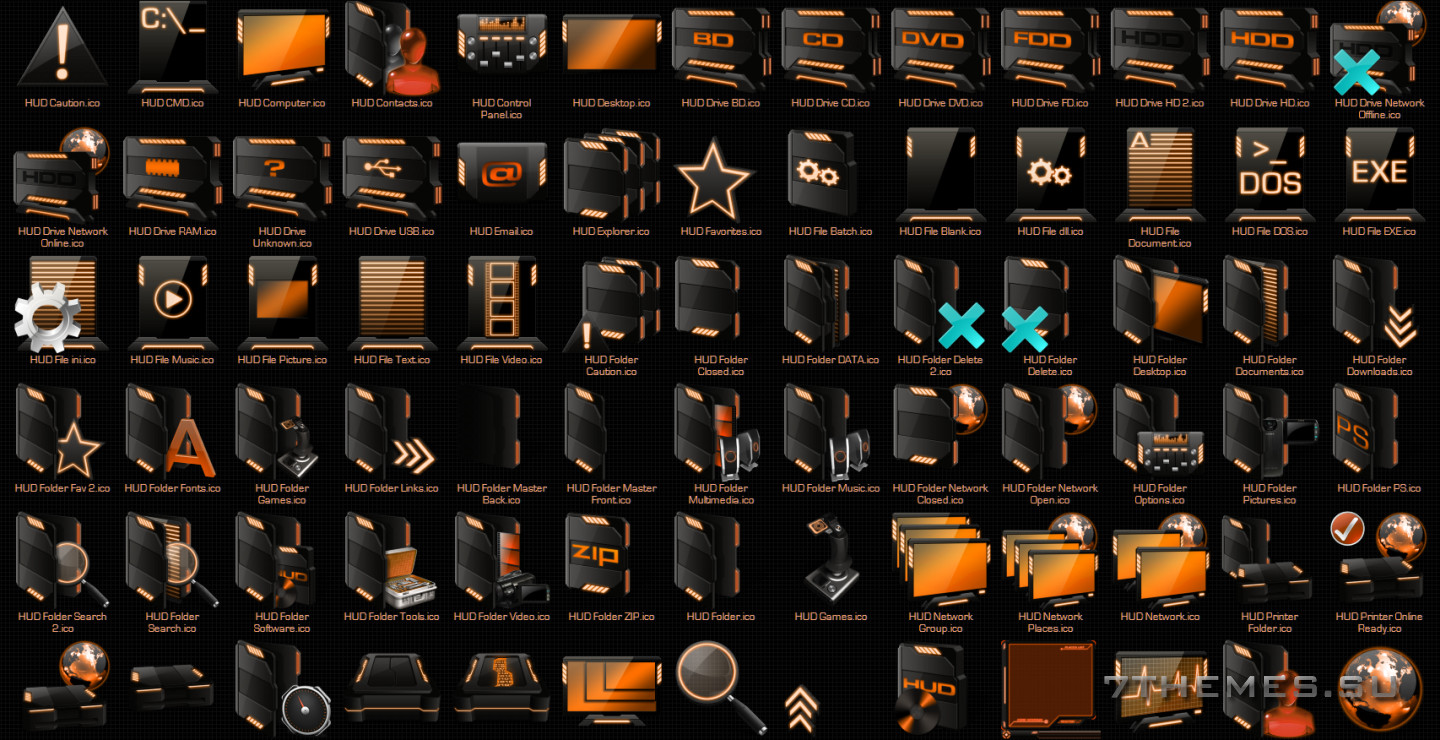 HUD Windows Icon Packs