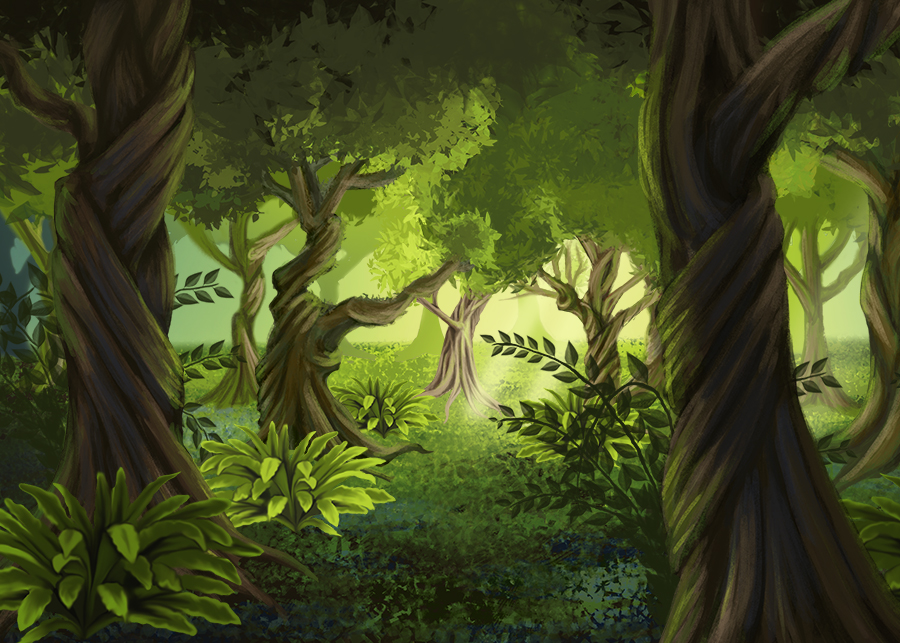 Illustration Jungle Scenes