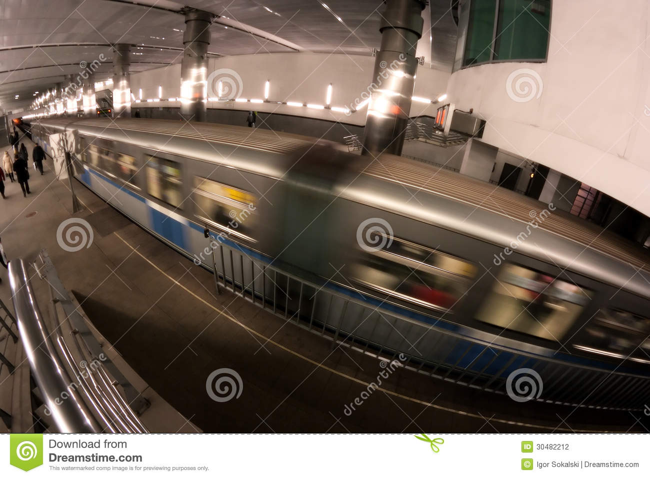 Interior Train Station Background