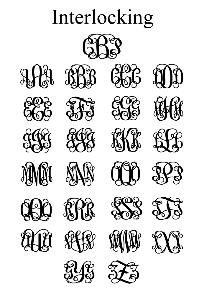 Interlocking Monogram Font Free Interlocking Monogram Font Free
