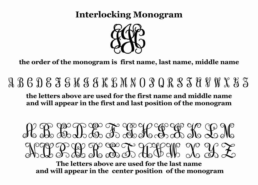 Interlocking Monogram Font Interlocking Monogram Font