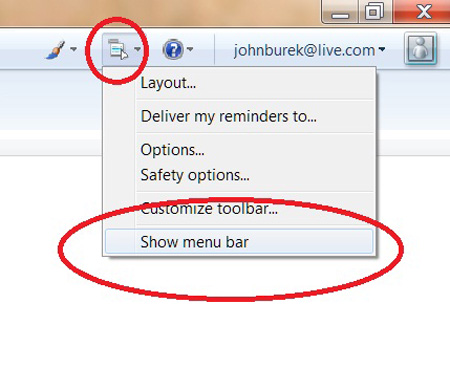 Internet Explorer Menu Bar Windows 8
