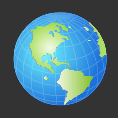 Internet Globe Icon Vector