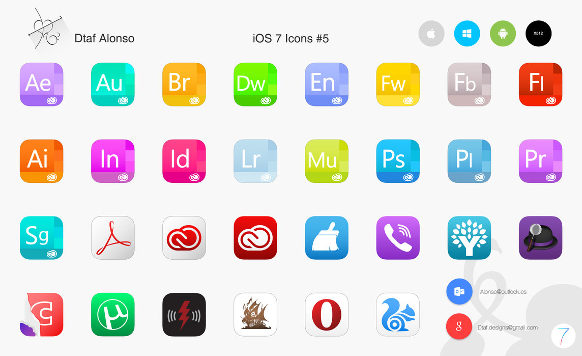 iOS 7 Icons