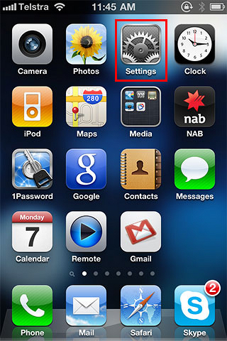 iPhone 5 Screen Icons