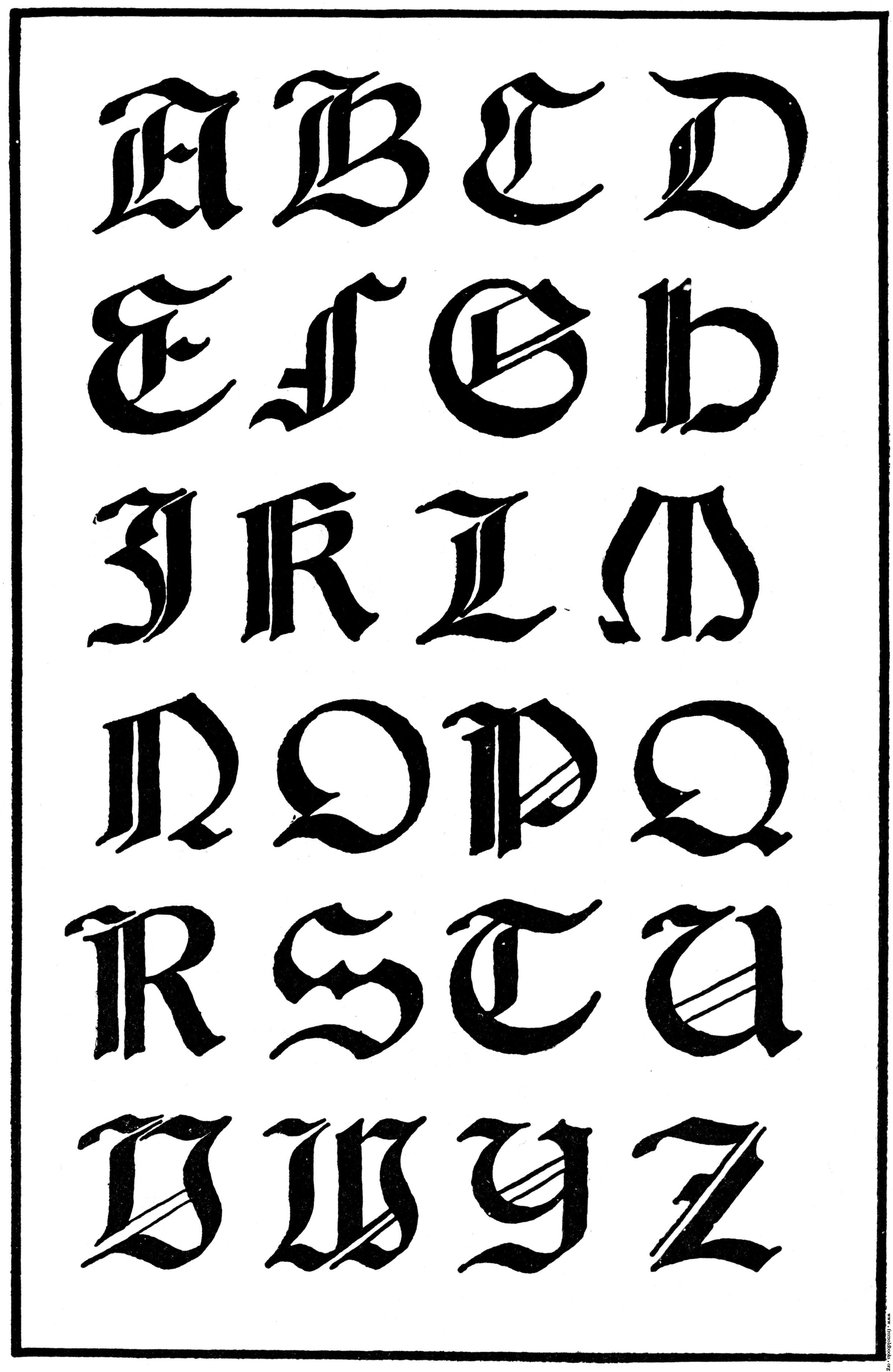Italian Gothic Letters