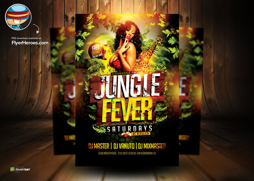 Jungle PSD Flyer Template Free