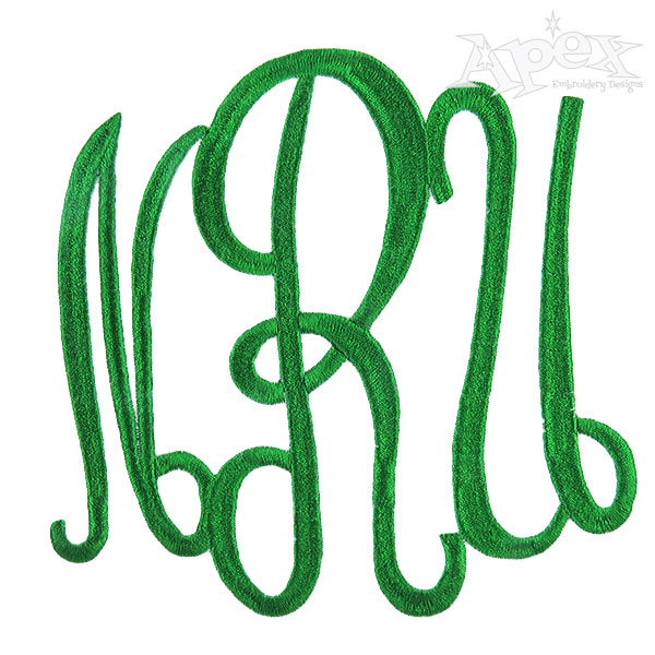 Large Monogram Embroidery Fonts