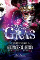 Mardi Gras Flyer Template