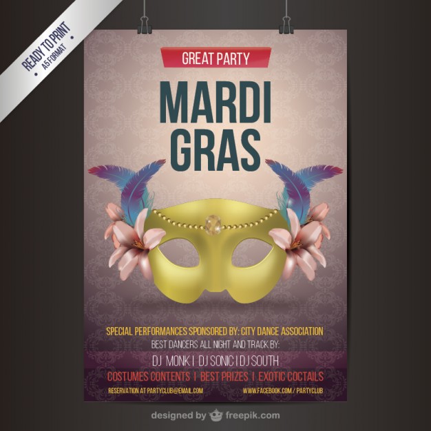 Mardi Gras Vector Free Download