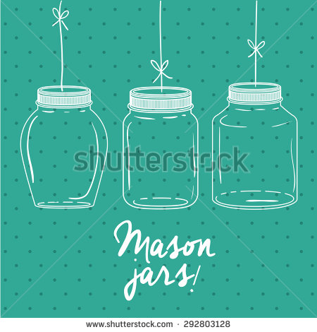 Mason Jar Vector Free
