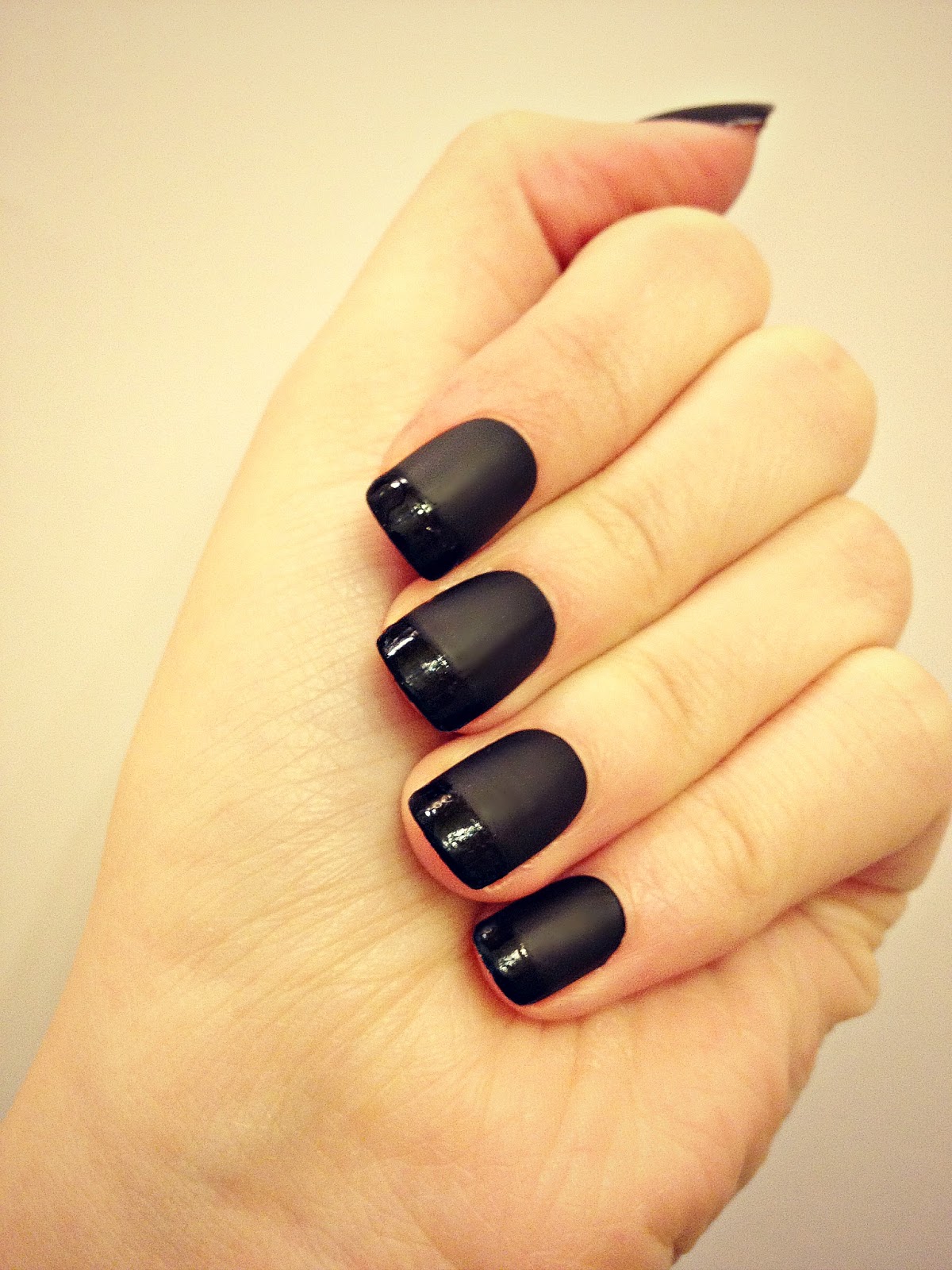 Matte Black Nail Designs