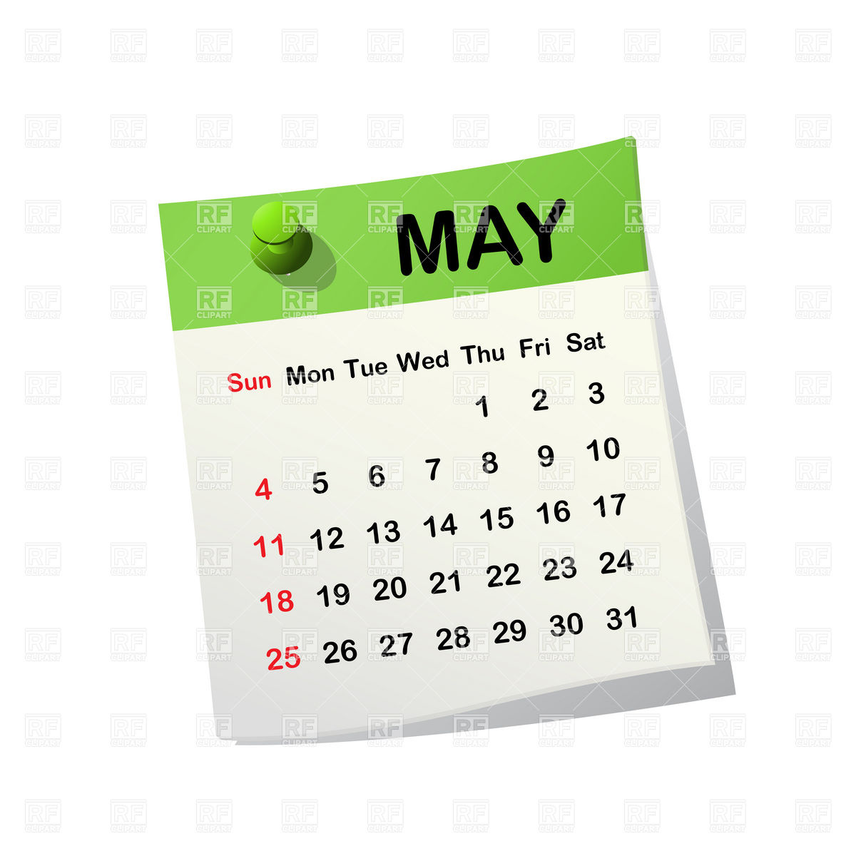 May 2014 Month Calendar